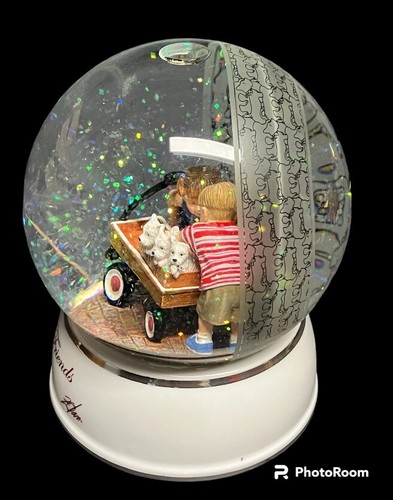 SANKYO TWINKLE MAKING FRIENDS MUSICAL SNOW GLOBE DONALD ZOLAND JUST THE WAY YO - Picture 3 of 7