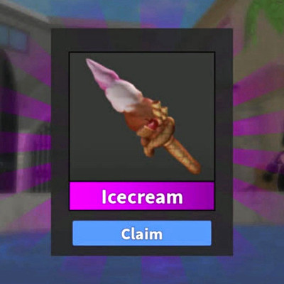 Icecream Claim In-Game Item Claim-Screen digitaler Videospiel-Content