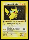 Pokemon Card - Lt. Surge's Pikachu Gym Heroes 81/132 Common 1st Edition