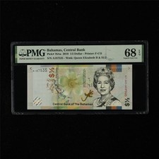 2019 Bahamas Central Bank 1/2 Dollar Pick#76Aa PMG 68 EPQ Superb Gem UNC 01