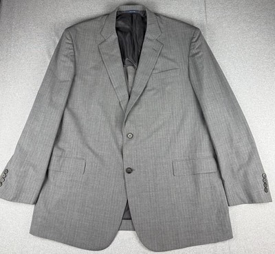 Brooks Brothers Madison BrooksCool Gray Pinstripe Sport Coat Blazer 48L Long