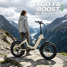 20'' Elektrofahrrad 48V 18AH E-Bike Pedelec Shimano 7 Gänge 140KM TTGO F6 …