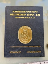 Rare Naval Memorabilia: USS Stethem DDG-63 1997 Cruise Book