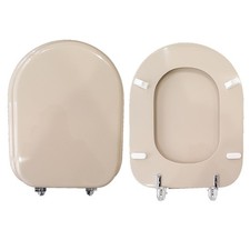 Champagne Polyester Resin Coated Wooden Toilet Seat Cesame Sintesi