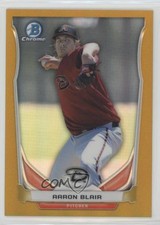 2014 Bowman Draft Top Prospects Chrome Gold Refractor 22/50 Aaron Blair 3i6