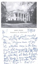 CORNELIUS VANDERBILT JR. - AUTOGRAPH LETTER SIGNED 07/19/1958