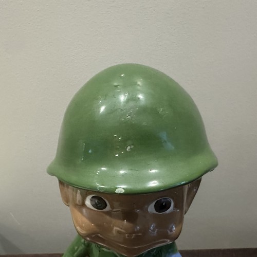 Vintage 11” US Army Soldier Ceramic Figurine with THC Initials - Picture 2 of 10