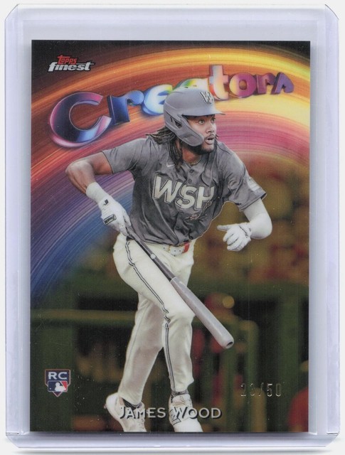 2025 Finest #C-8 James Wood Creators Gold Refractor #/50