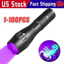 UV Flashlight Black Light Super Bright 120000lm Torch Ultra Violet Lamp LED