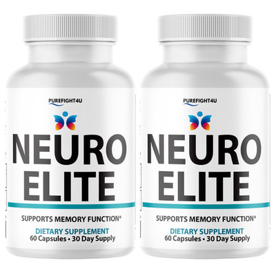 Neuro Elite Cognitive Formula for Brain Support Supplement -  2 Bottles