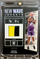Isaiah Collier RC 2024-25 Panini Noir Patch New Wave Jerseys # NWJ-COL 90/99