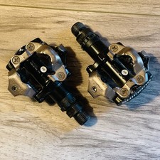Shimano PD-M520 Clipless Mountain Bike Pedals Black LOW MILES No Cleats