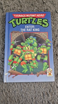 Teenage Mutant Hero / Ninja Turtles: Enter The Rat King Book 1990 Ninja vgc
