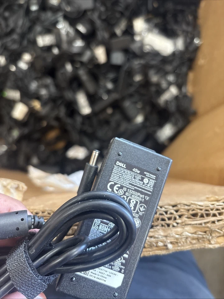 Cargador adaptador de CA genuino Dell 45W pequeño pin con cables lote de 10x con cables Foto 4 de 4