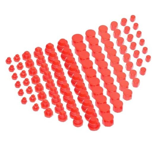 144 Pcs Plastic Plugs and Caps Kit, Automotive Cap and Plug Kit for Servicing