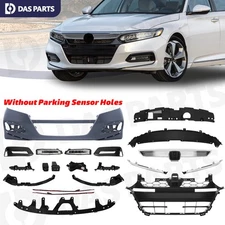 Front Bumper Cover Grille Grill Fog Light Bracket Set For Honda Accord 2018-2020