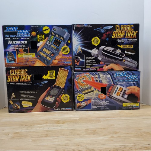 Star Trek The Next Generation Tricorder Type 1 Phaser Classic Scatole Comunicatore - Foto 1 di 15
