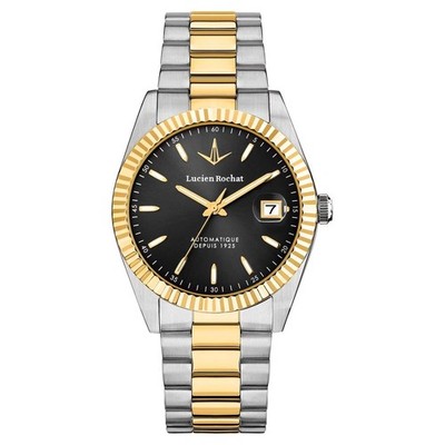 Lucien Rochat Bienne Automatic Bicolor Black Watch R0423124009 Gold Watch