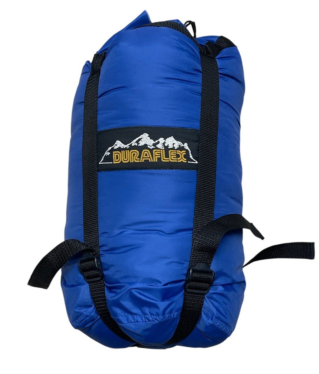 Duraflex DuPont Hollofil II Blue Mummy Sleeping Bag & Storage Bag