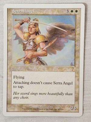 NM Serra Angel 7th Edition Mtg Magic the Gathering