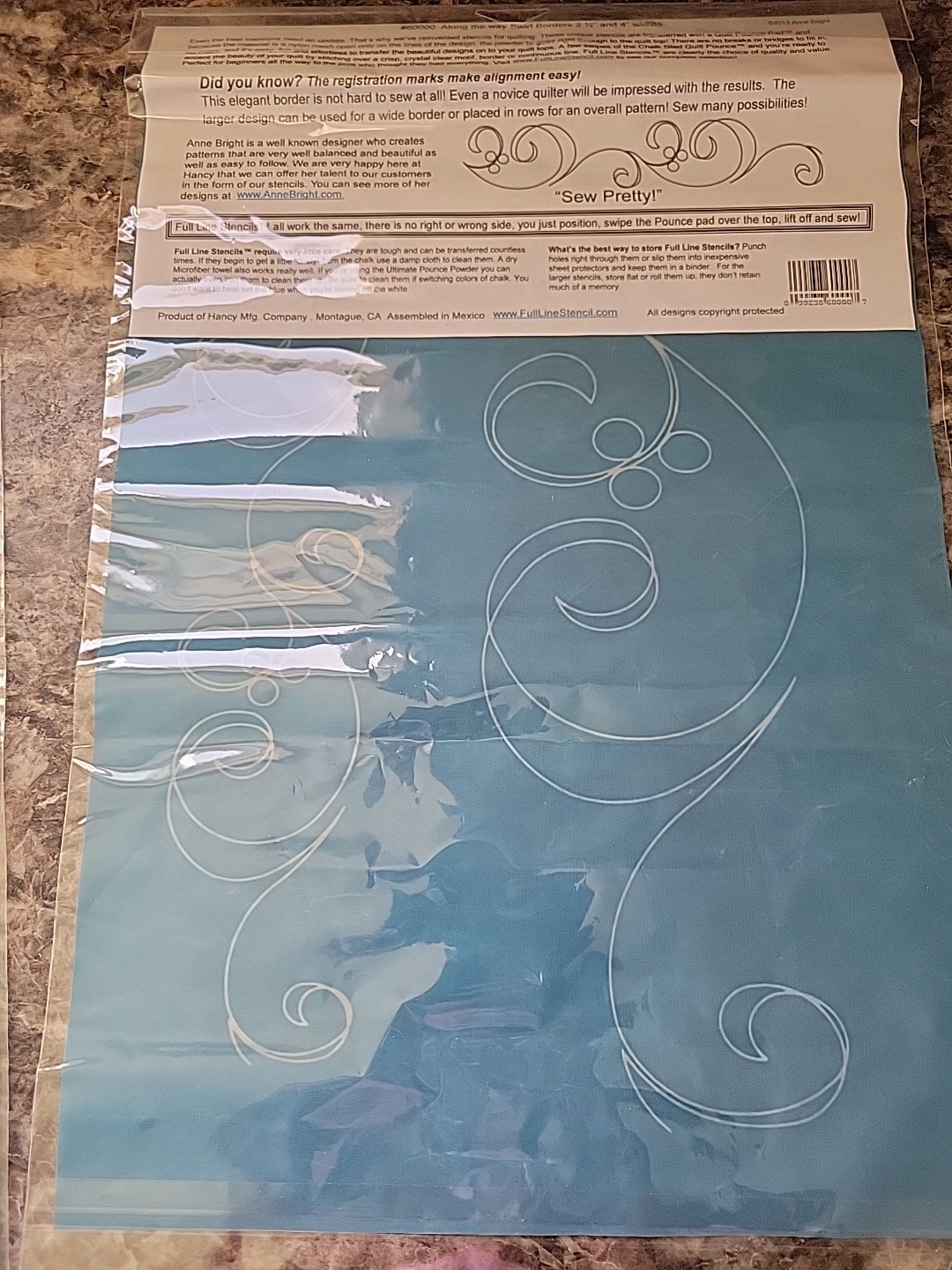 2 Full Line Stencil 30546 Diamond Ridge Border 60000 Along The Way Swirl Border 