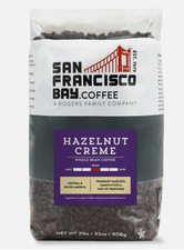 Coffee - Flavored Medium Roast Whole Bean Coffee - Hazelnut Crème (2 lb bag) 15.00 per pound