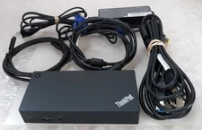 Lenovo ThinkPad 40A9 USB-C docking Station w/ 90w AC+USB-C+VGA+DP+USB 3.0