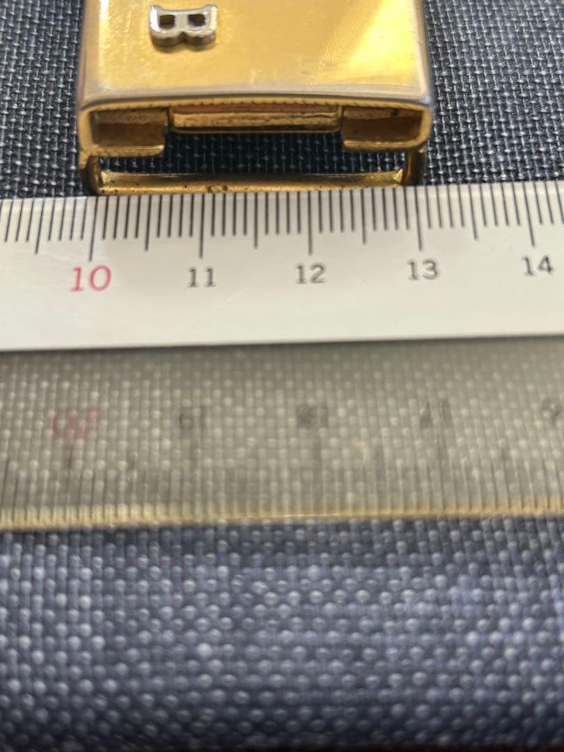 BALLY VALENTINO Gold Belt Buckles Set of 2, 3cm Width, Used thumbnail 3