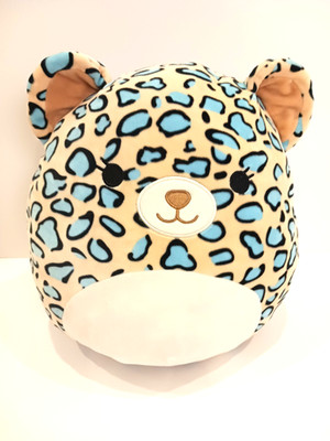 Kellytoy Squishmallow Liv the Teal Leopard 12 Inches Preowned Authentic