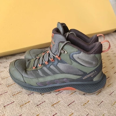 Merrell Gore-Tex Hombre’s Entrenadores para Caminar en Verde Reino Unido Talla 11 - Imagen 1 de 4