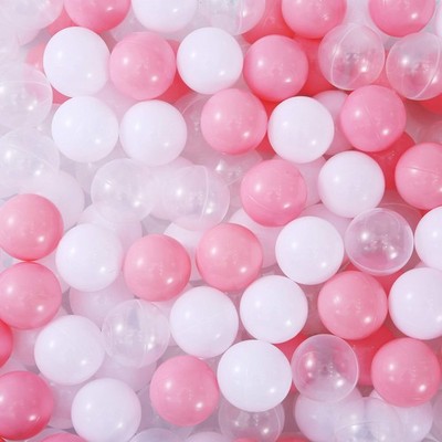 Ball Pit Balls for Toddlers 1-3, 200pcs Crush Proof Plastic Balls for Girls B...