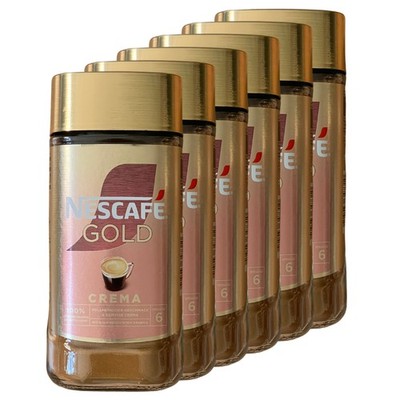 Nescafé Gold Sorten Original, Mild, Crema löslicher Instant Kaffee 6 x 200g