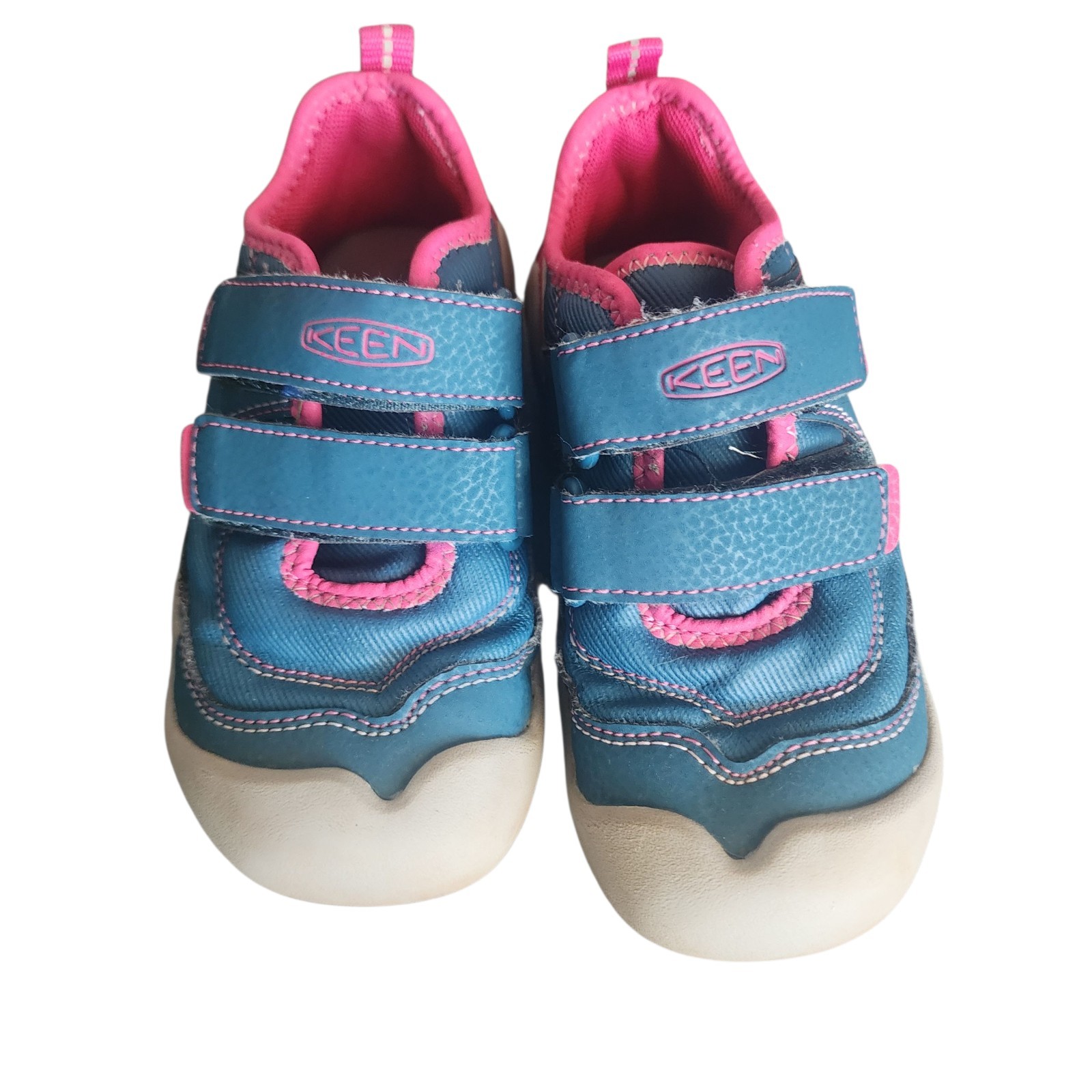 Scarpe Keen Knotch Hollow bambino ragazza taglia 11 blu rosa doppio cinturino scarpa outdoor