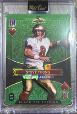 WildCard 2026 Steve Young Black Tie Stacked Deck SDPH-SYN #’d 2/4 49ers