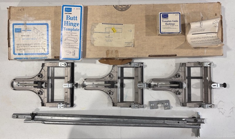 Vintage Sears Craftsman Model 9-2564 Butt Hinge Three Section Template NOS