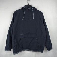 Dickies Jacke Herren Schwarz XL Vintage Windbreaker Windjacke Regenjacke Kapuze