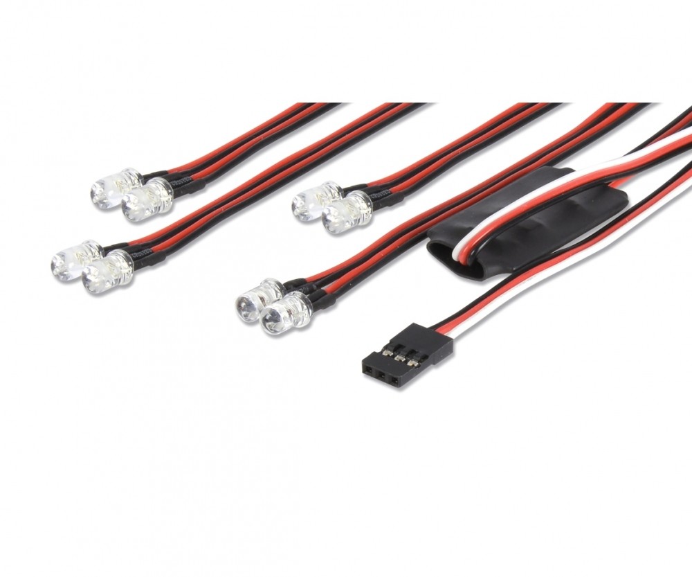 Carson 500906240 - LED Light Set 4+4 Over Radio - New