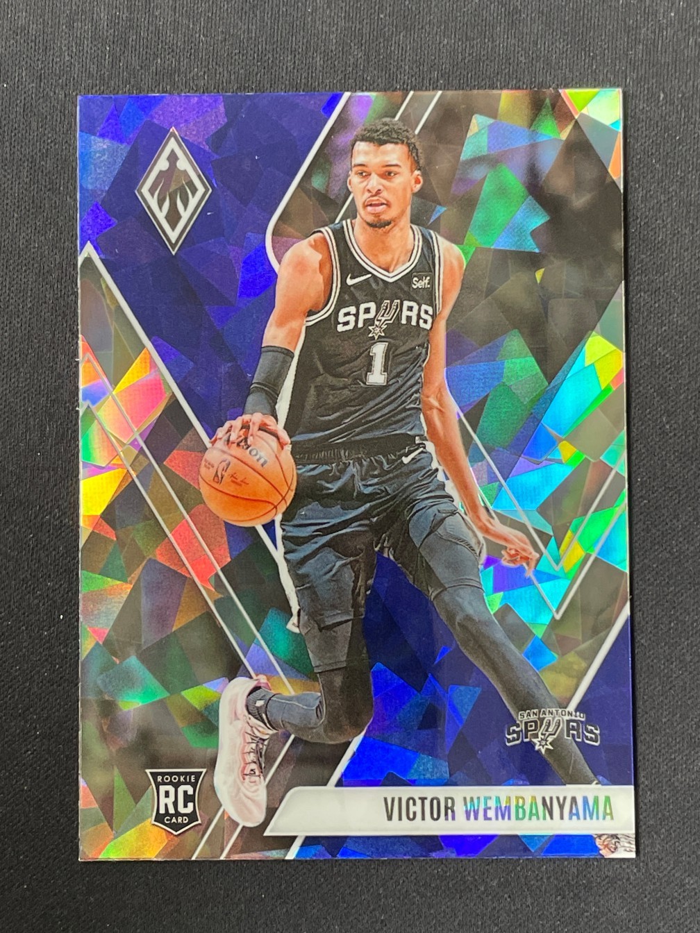 Victor Wembanyama 2023-24 Panini Phoenix Blue Ice RC #256