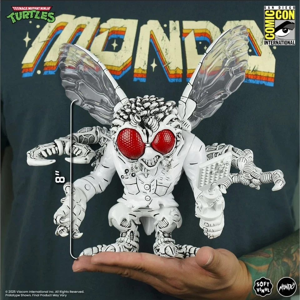 Figura de vinilo suave Teenage Mutant Ninja Turtles Baxter Stockman Mondo PREVENTA🎄DEC🚀 Foto 3 de 4
