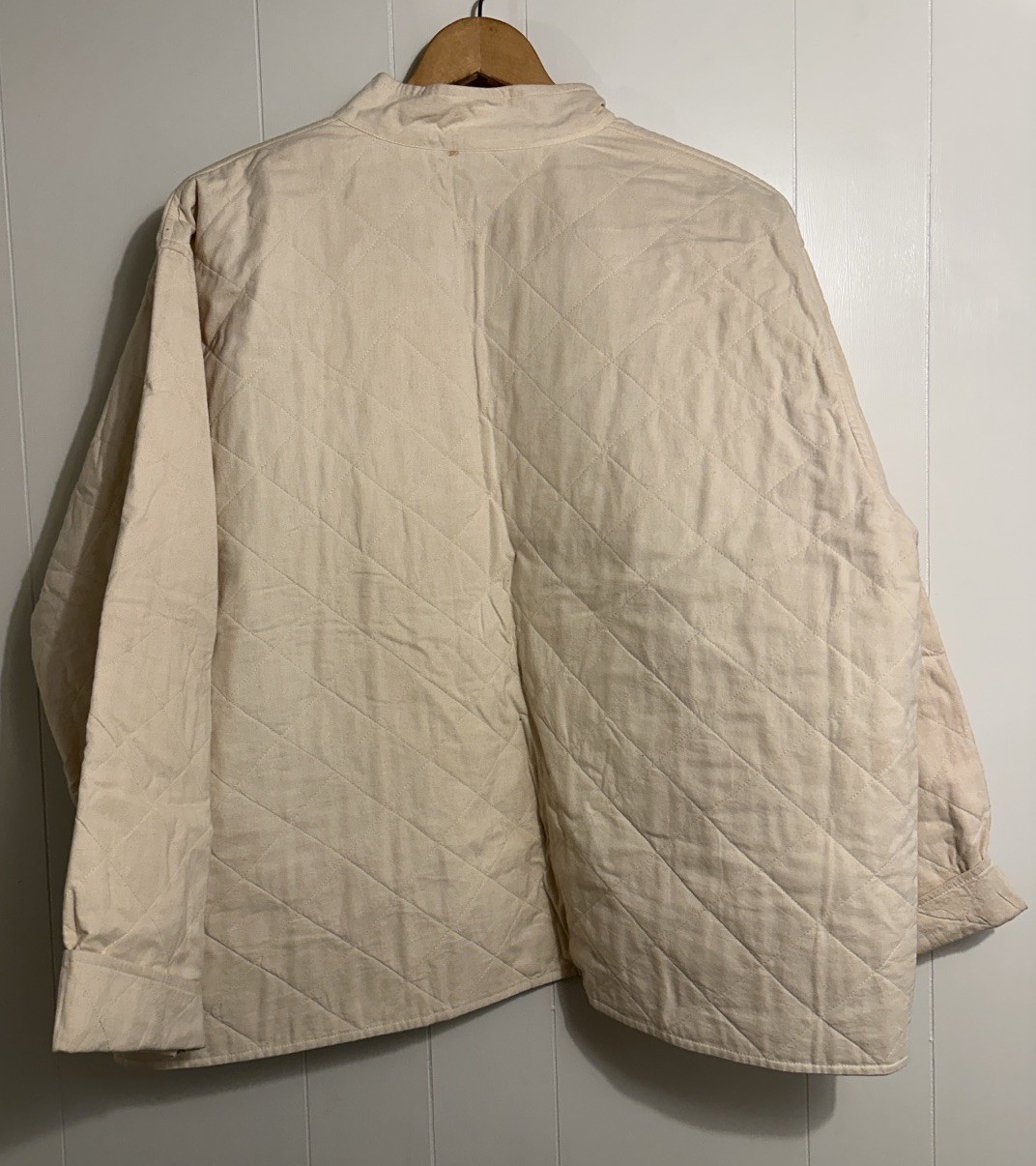 Orvis Off White Quilted Jacket Patchwork Womens S… - image 5
