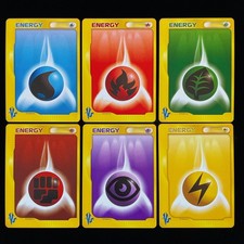Fire Fighting Lightning Energy VS Series Complete 6 Set Japanese Pokemon Card-MP