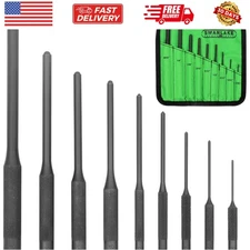 9-Pieces Roll Pin Punch Set, Removing Repair Tool with Holder for Automotive,...