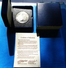 1989 ONE TROY OUNCE SILVER U.S. OLYMPIC OKLAHOMA FESTIVAL MEDAL COIN. IN CAPSULE — photo 3