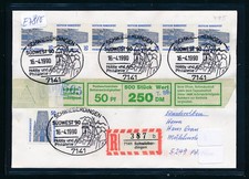 E7810) Reco-Brief, RZ 7141 Schwieberdingen "b", SST SÜDWEST'90, MeF 7x 50PF SWK