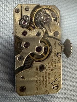 Vintage Patek Philippe Caliber 8-80 Rectangular 18-Jewel Manual Wind Movement