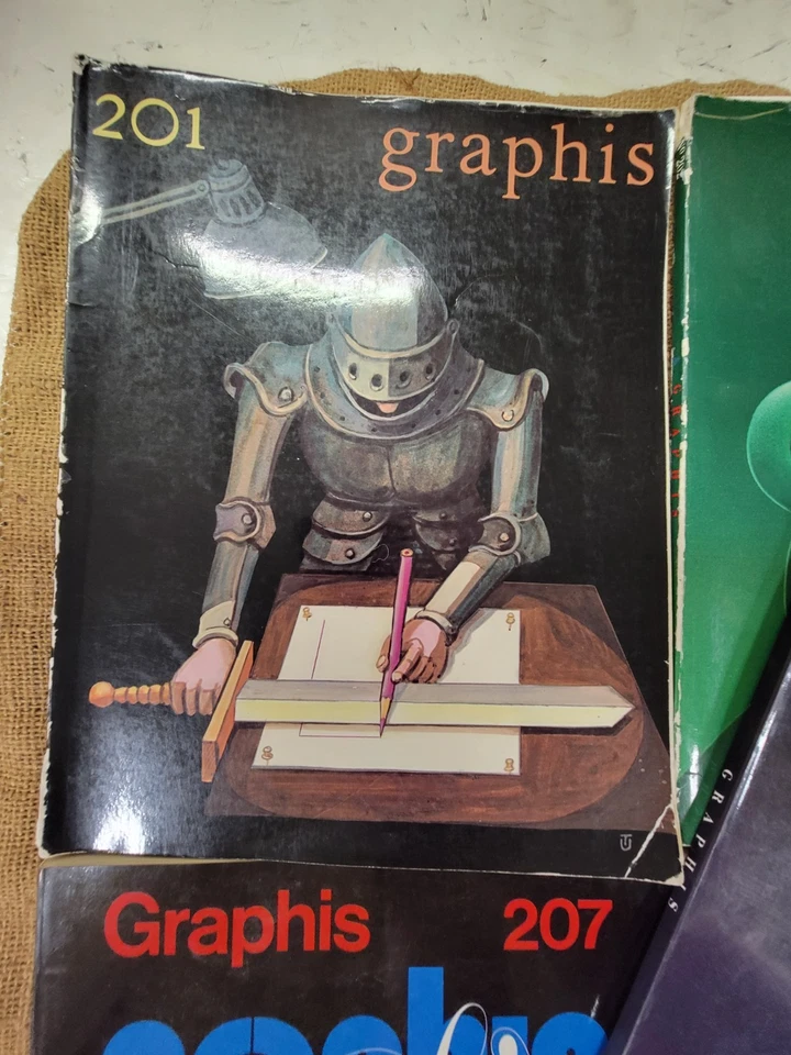 Lot 7 GRAPHIS MAGAZINE 1980s 1979-1981 Advertising Design 201, 202, 206-9, 211 - Image 2 of 4