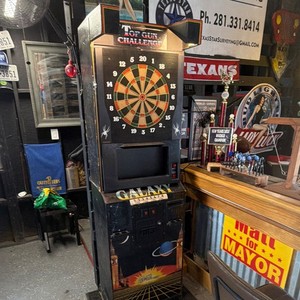Galaxy Top Gun Challenge Electronic Dartboard Machine Arcade Cabinet