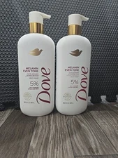 2PK Dove Melanin Even Tone Body Wash %5 Pro Ceramide Serum W/ BHA ~18.5 FL OZ EA