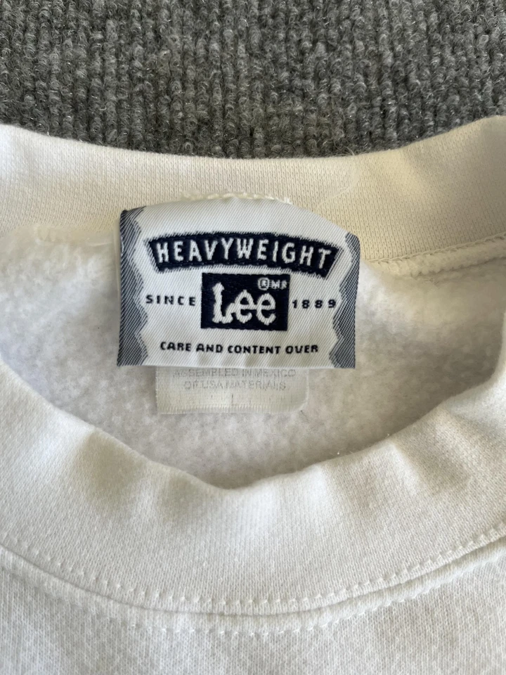 Sudadera Lee De Colección Para Hombre Grande God Bless America 9-11-01 Bandera Cuello Redondo EE. UU. Foto 4 de 4