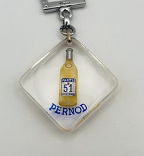 PORTE CLÉ - BOURBON - PERNOD - Pastis 51 / Bouteille Avec Bulle / Vintage 60s